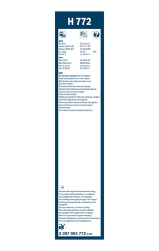 Spazzola tergi posteriore - , per